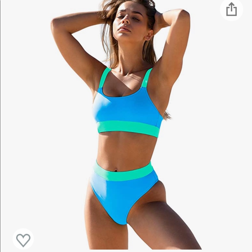 NWT ZINPRETTY High Waisted Bikini Set